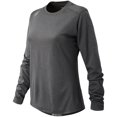 thumbnail image 2 of New Balance Womens Long Sleeve Tech T-Shirt Dark Grey L, 2 of 6