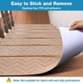 thumbnail image 4 of Alfombra antideslizante Stair Treads DK177, paquete de 15 unidades, 20 x 76 cm, color beige, 4 of 8