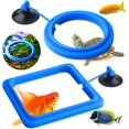 thumbnail image 1 of Anillo de alimentación para peces, 2 piezas, alimentador de peces, acuario, peces, tortugas, tanque, accesorios, alimentador de alimentos, círculo, bettas, peces dorados, tortugas (azul), 1 of 5