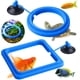 thumbnail image 1 of Anillo de alimentación para peces, 2 piezas, alimentador de peces, acuario, peces, tortugas, tanque, accesorios, alimentador de alimentos, círculo, bettas, peces dorados, tortugas (azul), 1 of 5