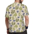 thumbnail image 2 of Wukai Skull Snake Print Men's Short-Sleeved Mesh T-Shirt,Quick-Dry Short Sleeve Workout T-Shirt-4X-Large, 2 of 8