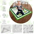thumbnail image 5 of Luxury Plush St. Patrick''s Shamrock Blanket Clovers Green Gnome Leaf Saints Throw Blanket for Couch,Lightweight Soft and Warm Throws Blankets for Sofa Bed Living Room in Spring 80"x60", 5 of 6