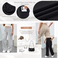 thumbnail image 3 of SUNBS Womens Cargo Sweatpants Wide Leg Pants For Women With Pockets & Elastic Waist Casual Pants, 3 of 9