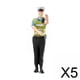 thumbnail image 1 of 5xMiniatura Policía De Tráfico Figura Escenografía Paisaje Diorama Escenografía Escala 1:64 Directo Al Gesto, 1 of 8