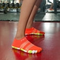 thumbnail image 3 of lnmuld Men Women Five Toe Water Shoes Knit Barefoot Socks for Swim Beach Yoga Cycling Color:Orange,Size:41, 3 of 9
