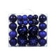 thumbnail image 1 of 48 bolas navideñas colgantes irrompibles con aro colgante en forma de lágrima azul, 1 of 9