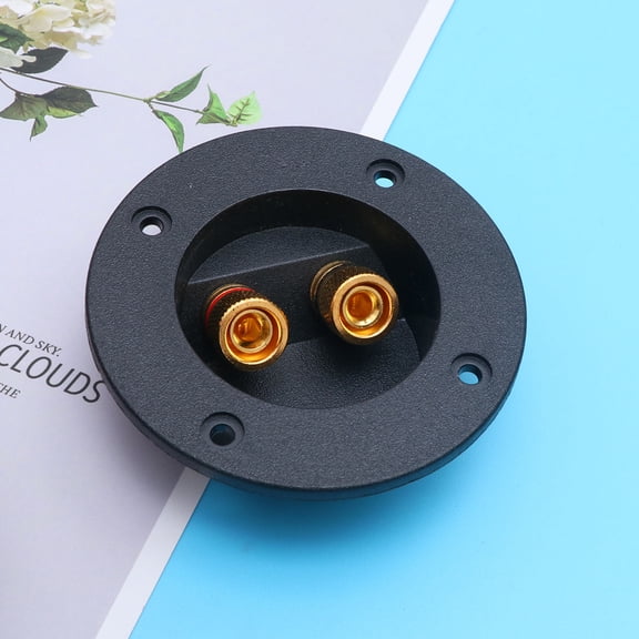 TEHAUX Gold-Plated 2-Way Speaker Terminal Cup Easy Install for Speaker Systems