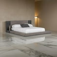 thumbnail image 5 of Noe Ruby King Bed Low Height with Built in Nightstands- Gray Upholstery, 5 of 6