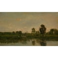 thumbnail image 3 of Charles François Daubigny 14x10 Black Modern Framed Museum Art Print Titled - The Marsh (1871), 3 of 5