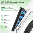 thumbnail image 3 of Aipas C1 26" Electric Mountain Bike for Adults, 500W Rated Motor, 48V 12.8Ah, SGS UL 2849 Certification, Class 3, 3 of 7
