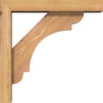 thumbnail image 3 of Ekena Millwork 3 1/2"W x 14"D x 14"H Olympic Block Smooth Bracket w/ Offset Brace, Western Red Cedar, 3 of 25