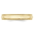 thumbnail image 6 of Primal Gold 10 Karat Yellow Gold 4mm Lightweight Milgrain Half Round Band Size 14, 6 of 6