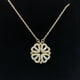 thumbnail image 3 of Collar de plata de ley S925, collar de trébol de cuatro hojas, moda femenina, collar de oro de 18 quilates para dama, tremblesr, 3 of 5