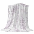 thumbnail image 6 of Pink Purple Tree Branches Blanket Soft Cozy Warm Throw Blanket for Couch, Plush Fuzzy Flannel Fleece Blankets for Sofa, Farmhouse Nature Botanical Bed Blankets Lightweight Gifts for Women, 30"x40", 6 of 9
