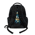 thumbnail image 2 of Xoenoiee Panda Moon Star Flower Leaves Pattern Kids School Backpack Casual Travel Daypack Lightweight Schoolbag Backpack Bookbag for Teens Girls Middle School Laptop Backpack with Zipper Pocket, 2 of 7