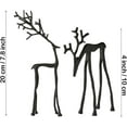 thumbnail image 2 of 1 Pcs Christmas Deer Figurines – Elegant Reindeer Statues for Indoor Holiday Christmas Decorations, Deer Sculptures for Living Room, Bedroom & Office(Black), 2 of 14