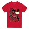 thumbnail image 1 of Deadpool Mens Chimichanga Heart T-Shirt, 1 of 6
