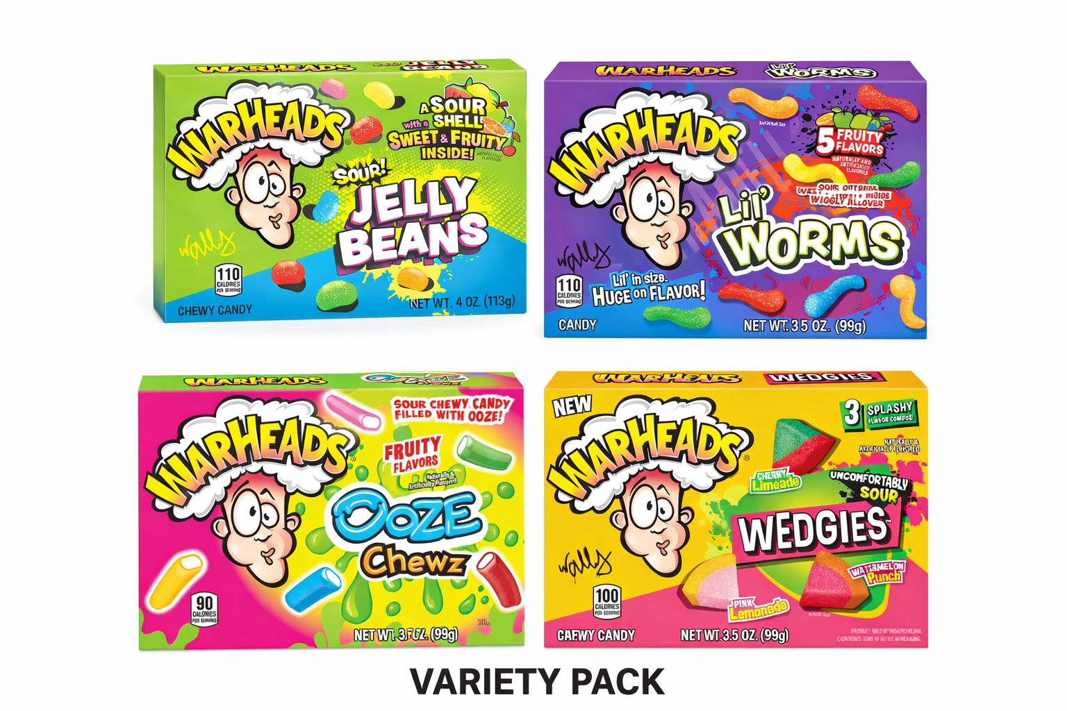 Warheads Ooze Chewz Ropes Sour Filled Chewy Candy Perfect for
