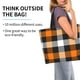 thumbnail image 2 of Easygdp Orange Plaid Bolsas Tote para Mujer, Bolsos de Hombro para Viaje, Bolsos de Mano de Gran Capacidad para Compras y Trabajo, 2 of 8