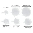thumbnail image 2 of Silicone Stretch Lids, 6 Pcs Reusable Food Covers,Universal Silicone Lid, Suitable for Cup, Cans, Jars, 2 of 14