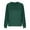 Dark Green, variant on Women's Plus Size Crewneck Hoodless Sweatshirt - Long Sleeve with Pocket Pullover For Winter Everyday Wear, St. Pa's Holiday Sweatshirt,Size:XXL