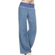 thumbnail image 4 of WILLBEST Pantalones Casuales para Mujer, Pantalones Vaqueros Palazzo Anchos, Pantalones Vaqueros de Cintura Alta, Elasticidad, Ajuste Cómodo En La Pierna para Uso Diario Extra Grande, 4 of 7