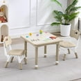 thumbnail image 2 of DOREROOM  Kids 3-Piece Multifunction Activity Table and Chair Set, Off-White, 2 of 9