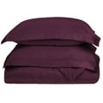thumbnail image 2 of Soft and Durable Long-Staple Cotton Duvet Cover Set - Cal King, Plum, 2 of 6