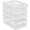 white, variant on Stack Carry Storage Box With Handle, Transparent Stackable Storage Bin With Handle Lid Latching Storage Container for School & Office Supplies