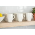 thumbnail image 6 of 10 Strawberry Street Nova Square 40 Piece Stoneware Dinnerware Set, Cream/White, 6 of 10