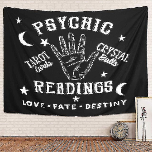 Tapiz de Tarot para colgar en la pared, tapiz de energía mística, mandala, hippie, color blanco y negro