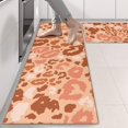 thumbnail image 2 of Kitchen Rugs Sets Of 2,Brown and Pink Of Leopard Print Anti Fatigue Kitchen Mat Rugs Non Slip Washable,Decorative Kitchen Floor Mats for Kitchen,Sink,Laundry,17"X47", 2 of 5