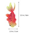 thumbnail image 2 of 3 Pcs Poissons Artificiels Lumineux Poissons Rouges en Silicone Ornement d'Aquarium Décoration d'Aquarium, 2 of 8