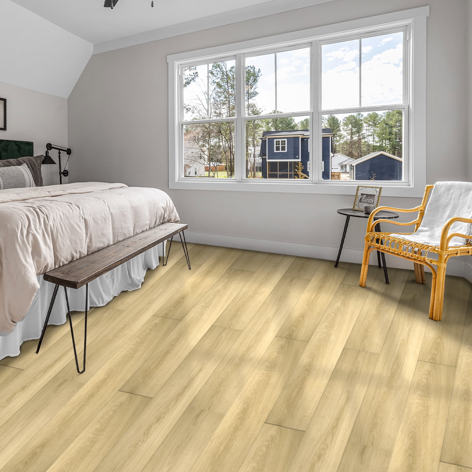 Self-adhesive 6" x 36" x 2mm Luxury Vinyl Plank（36 PACK)
