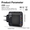 thumbnail image 3 of Cargadores De Teléfonos Móviles Cargador De Teléfono De 65 W Usb Tipo C 5 V/3,5 A Adaptador De Cargador Para Iphone (Enchufe Negro De La Ue) Kuymtek Para estrenar, 3 of 3
