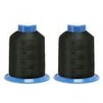 thumbnail image 1 of Unique Bargains 1312 Yards 210D/0.32mm Extra Strong Bonded Polyester Threads (Black, 2 Pack), 1 of 4