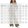 thumbnail image 3 of hotojiny Girls 2 Piece Outfit Long Sleeve Front Ruched Slim Fit Top Elastic Waist Wide Leg Pants Set Kids Fall Casual Clothes(Brown,5-6 Years), 3 of 6