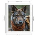 thumbnail image 2 of Paint By Numbers Kit for Adults Beginner - DIY Wolf Dog Autumn Scarf Portrait Canvas Painting Kits for Adults, Frameless Paint By Number for Adults for Home Wall Decor 16x20 Inch, 2 of 7
