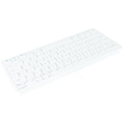 Macally Ultra-Slim USB Wired 78 keys & 20 shortcut Keyboard with Number Keypad for Mac c Pro, Mini, Computers & Book Laptop, Windows Desktop PC Laptops, White (SLIMKEYC)