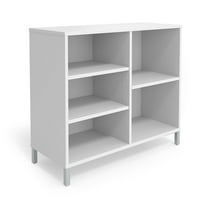Union & Scale Essentials 5 Shelf 31"H Laminate Bookcase White (UN56978)