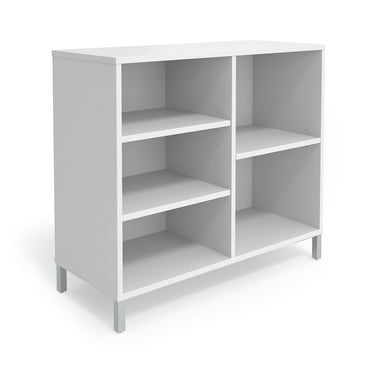 Union & Scale Essentials 5 Shelf 31"H Laminate Bookcase White (UN56978)