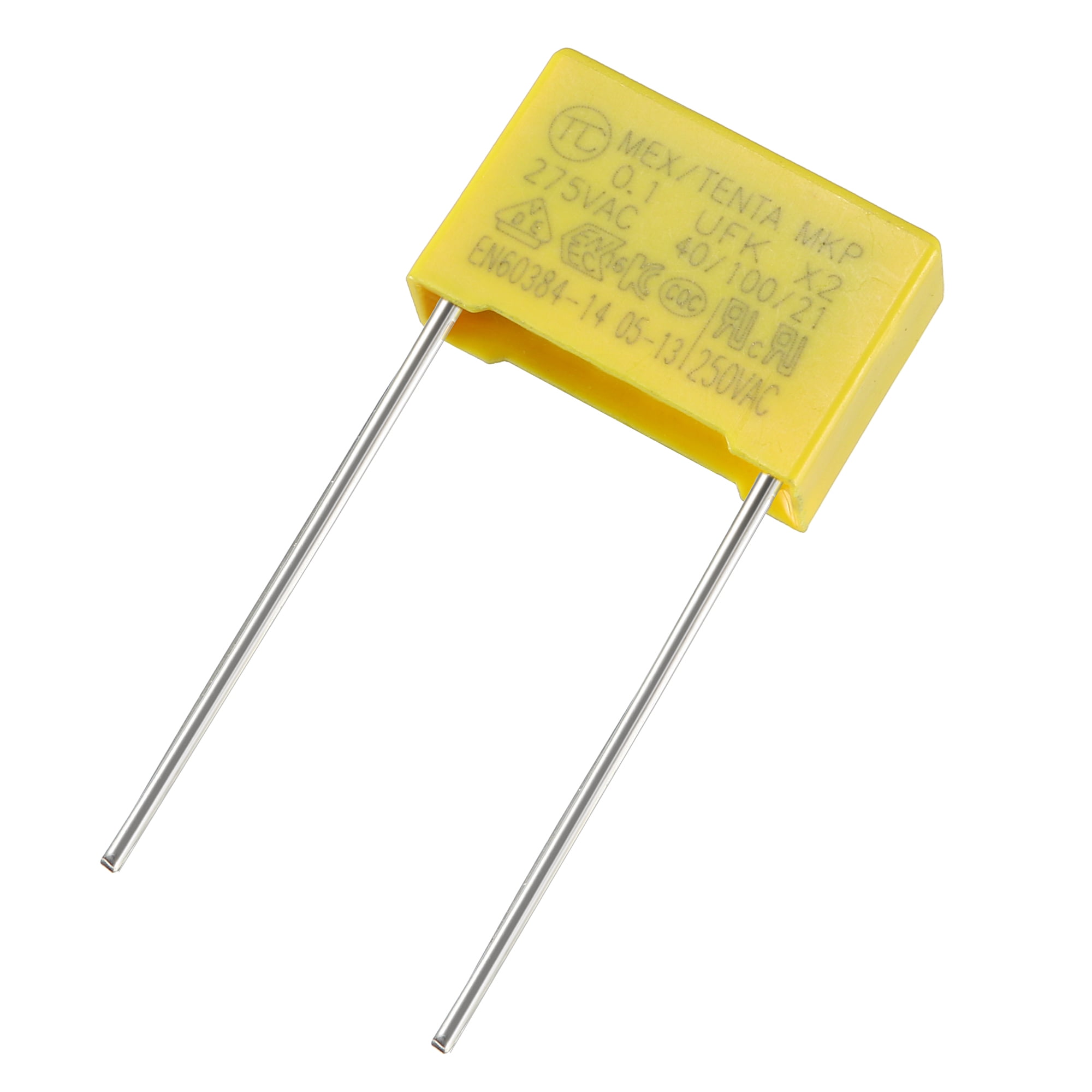 Polypropylene Film Capacitors 0.1uF 275VAC X2 MKP 100 Pcs Walmart Canada