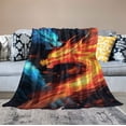 thumbnail image 2 of Nawypu Ice and Fire Dragon Throw Blanket Warm Ultra-Soft Micro Blanket for Bed Couch Living Room, 2 of 6