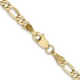thumbnail image 4 of Collier Chaîne Figaro en Or Jaune 10k 3.5mm Pendentif Charme, 4 of 9