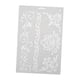 thumbnail image 5 of Matsuzay Plantilla de dibujo, plantilla de regla de plástico, tablero de pintura para bricolaje, decoración de álbum hueco, n. ° 9 pinturas Blanco 9 #, 5 of 6