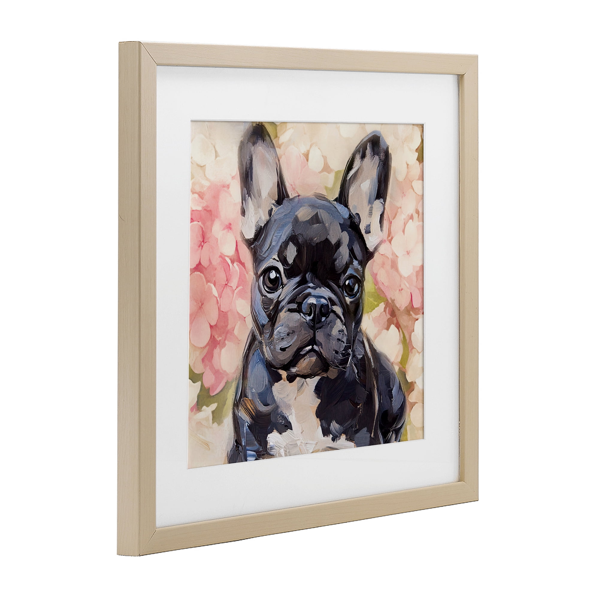 Stupell Industries Sweetest Little Bulldog Birch Framed Print Under Glass, design by Tina LeCour