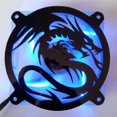 thumbnail image 1 of Inspired Laser Design Custom Acrylic Flying Dragon Computer Fan Grill 80mm, 1 of 4