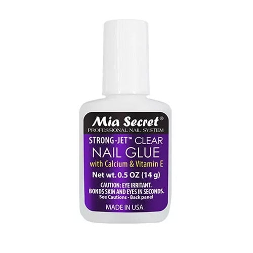 Mia Secret StrongJet Clear Nail Glue BrushOn Glue 1/2 oz (335