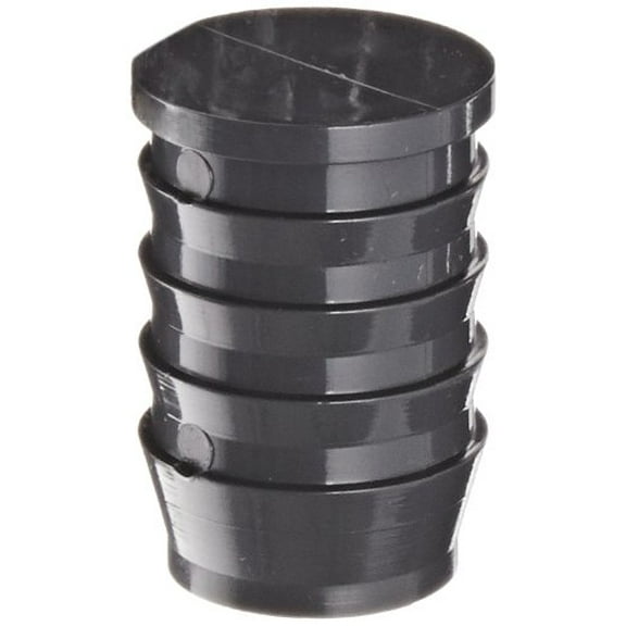 Dura 1449 Series PVC Tube Fitting, Plug, Schedule 40, Gray, 1/2" Barbed