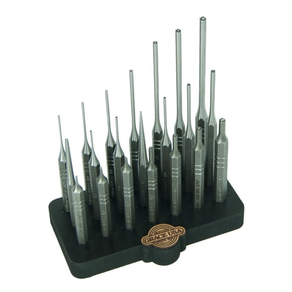 Grace 21pc Gunsmith Punch Set Gun Care Steel Pin Roll Spring MADE IN USA